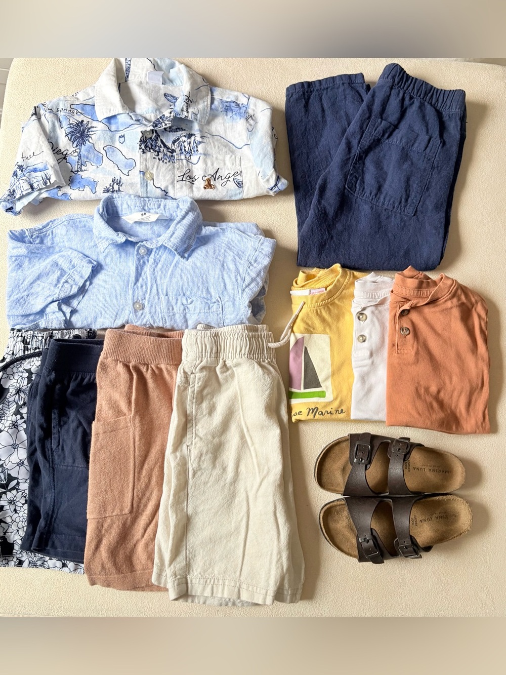 MINI | Boys Summer Clothing & Sandal Bundle – Sizes 4–6 / Shoes 11.5–12 H&M Gap